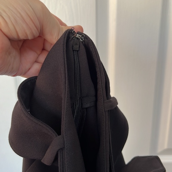 Nine West Black Skirt with Belt and Front and Back Slits - Picture 5 of 6